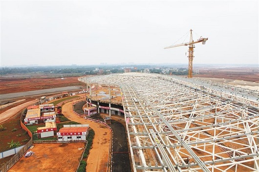 海口美蘭國際機場鋼結構建筑應用