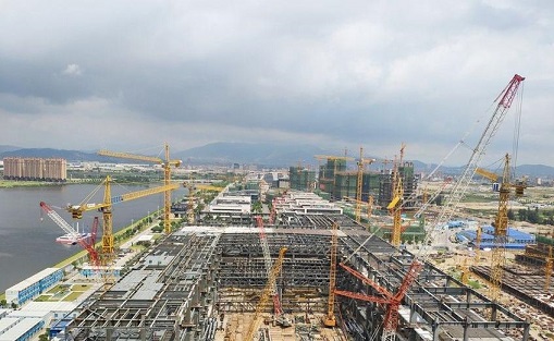 鋼結構施工現場